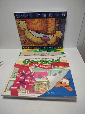 Garfield Treasury - Lot of 4 Jim Davis Books - 1-3-4-10 Garfield the Cat Foto 1 de 4