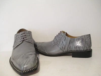 Giorgio Brutini Mens Candent Leather Wingtip Oxford Dress Shoe Gray Szs 9.5-10.5 - Image 1 of 4