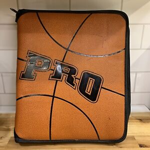 PEN-TAB Student 3 Ring Binder PRO Basketball Texture Notebook Zippered 2.5 Inch