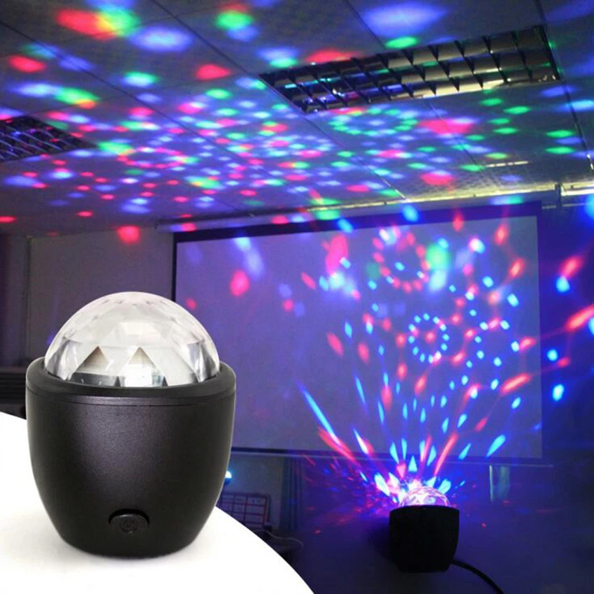 Stage Light Mini Moving Head Light For DJ Disco Party Sound Actived Lighting - Image 1 of 4