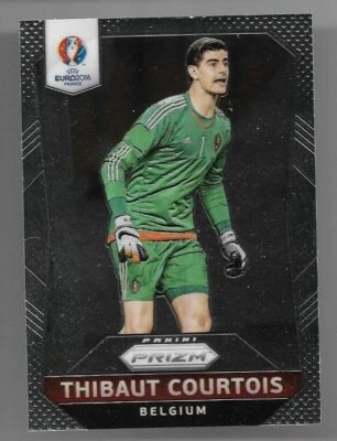 2016 Panini Prizm UEFA Euro Base Card : Thibaut Courtois #24 - Image 1 of 2
