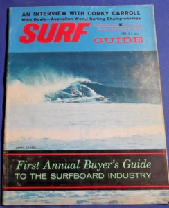 SURF GUIDE MAGAZINE   SEPT 1964  CORKY CARROLL  FIRST BUYER'S GUIDE    VINTAGE - Picture 1 of 6