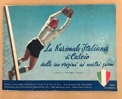 ALBUM CALCIATORI LA NAZIONALE ITALIANA CALCIO 1952 ED. PILETTI MOLTO RARO - Immagine 1 di 4