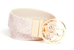 GUESS ZADIE Logotipo Reversible y Cortable Cinturón para Mujer Polvo, Cinturón para Mujer Pantalones Cinturón - Imagen 1 de 7