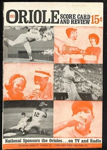 1963 Los Angeles Angels @ Baltimore Orioles Program 8/22 Ex 78414b10 - Picture 1 of 2