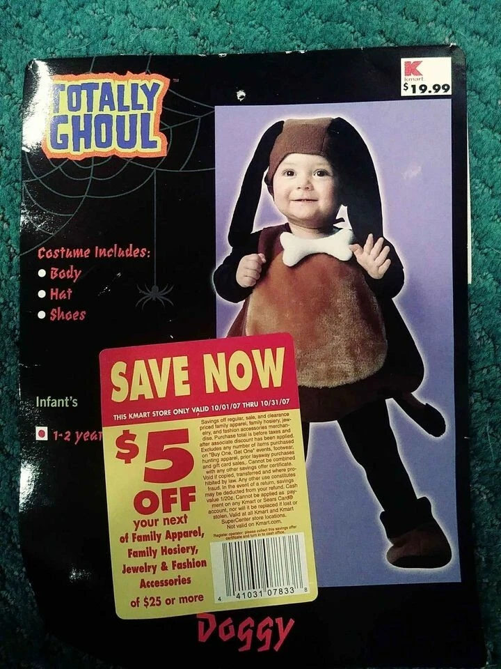 Костюм для Хэллоуина для собаки щенка собачки для малышей 1-2 года, унисекс, с подкладкой - Изображение 1 из 3