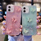 TPU Glitter Case Bling Butterfly For iPhone 15 14 13 Pro Max Cover Shockproof