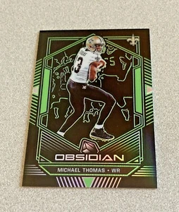 2019 Panini Obsidian Green Prizm #81 Michael Thomas Saints 1/25 - Picture 1 of 2