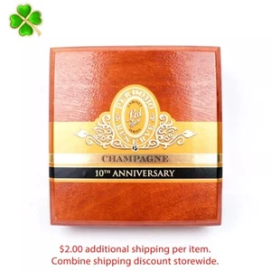 Caja de cigarros de madera Perdomo Churchill Connecticut 10 aniversario 8,25" x 7,75" x 3" - Imagen 1 de 12