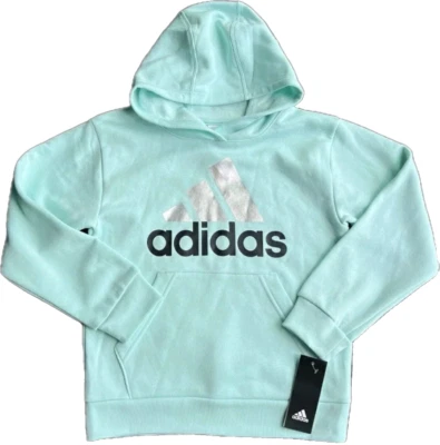 Adidas Girls Size L - Essential Hooded Pullover Hoodie MSRP$40 - Image 1 of 4