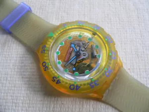 Reloj Scuba 200 Swatch 1992 azul hielo SDK107 - Imagen 1 de 9