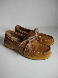 Sperry Intrepid Top Sider Womens 7.5 Boat Shoes Brown Tan 9774811 - Picture 1 of 8
