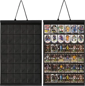 36 Karten Vitrine für abgestufte Sportkarten mit PVC Schutz, schwarz - Bild 1 von 7