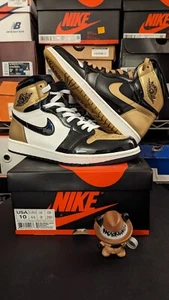 Size 10 - Jordan 1 Retro High OG NRG Gold Top 3 2017 - Picture 1 of 9