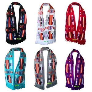 Native American Indian Navajo Print Southwest Knit Scarf - Picture 1 of 13