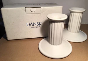 DANSK RONDURE Candlestick Holders Set of 2 each Portugal NOS - Picture 1 of 9