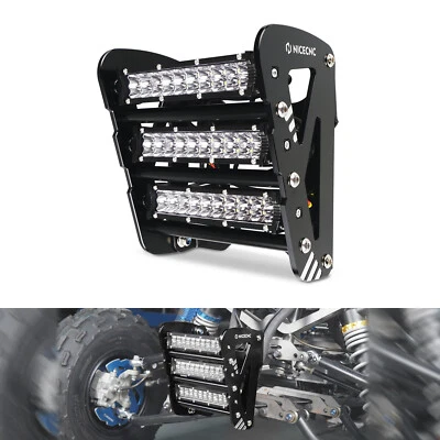 Front Bumper With LED Lights 60 Beads For Yamaha Raptor 700R 700 Model 2013-2024 - Image 1 of 4