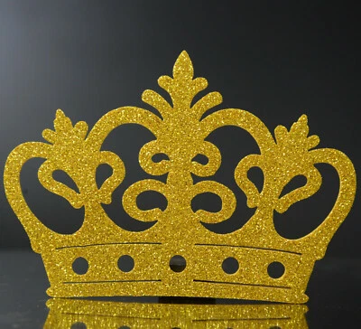 10件婴儿淋浴公主金冠泡沫派对装饰女孩喜爱 — 第 1/4 张图片