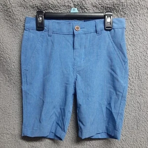 Izod Shorts Size 8 Boys Flat Front Stretch New Provence Blue - Picture 1 of 9