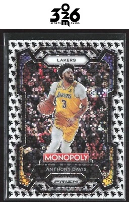 Anthony Davis 2023-24 Panini Prizm Monopoly Monopoly Man Black & White #41 - Image 1 of 2