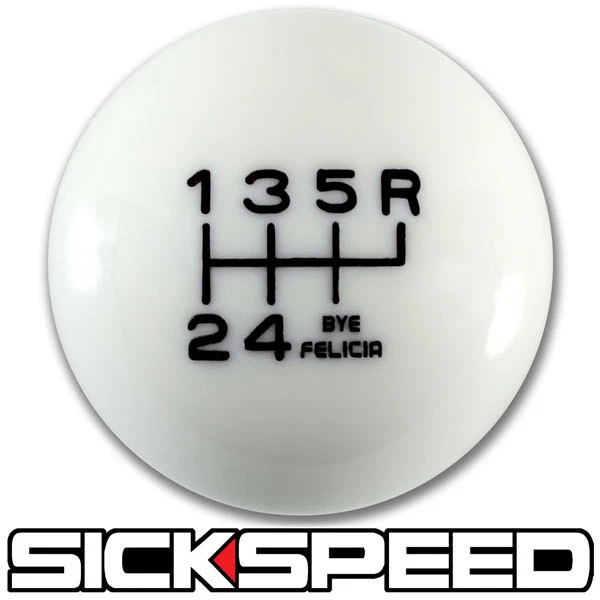 PERILLA DE CAMBIO BYE FELICIA BLANCA/NEGRA PARA PALANCA DE CAMBIOS DE TIRO CORTO DE 6 VELOCIDADES 16X1,5 K22 Foto 1 de 1