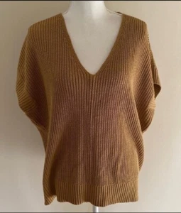 Loft Boxy Cotton Blend Sweater Vest New S - Picture 1 of 5