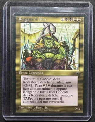 NM Rare Rohgahh of Kher Keep MTG Card Condition Legends Near Mint Italian - Image 1 of 2