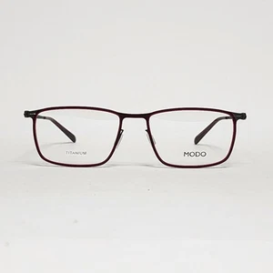 Gafas ovaladas de titanio ultraligeras para hombre MODO 4414 en borgoña/metal | 55 mm - Imagen 1 de 12