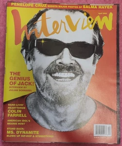 Magazine INTERVIEW - Jack Nicholson / Colin Farrell /Penelope Cruz / Salma Hayek - Picture 1 of 1