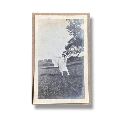 1915 Evelyn страны цирка костюм танец фото винтажный оригинальный открытый снимок - Изображение 1 из 4