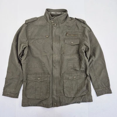 Chaqueta JEEP RICH XL verde para hombre 100 % algodón estilo militar informal - Imagen 1 de 4