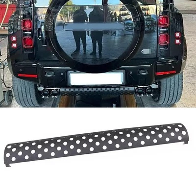 Accesorios de placa protectora de tubo de escape para parachoques trasero para Land Rover Defender 90 110 Foto 1 de 4