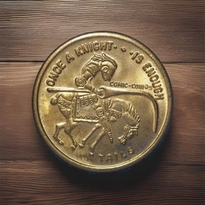 Moneda de cómic Once A King, Once A Knight, ficha de cabezas y colas - Imagen 1 de 2