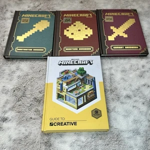 Minecraft Handbook Mojang Combat Redstone Construction Creative Guide Lot Set 4 - Picture 1 of 7