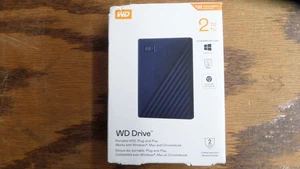 WD 2TB Portable HDD for Windows, Mac and Chromebook - Factory Sealed Retail Box - Afbeelding 1 van 2