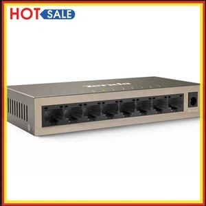 TEG1008M 8-Port Mini Gigabit Switch 10/100/1000M RJ45 Ethernet HUB - Afbeelding 1 van 9