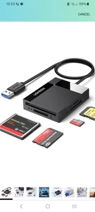 UGREEN SD Card Reader 4IN1 USB 30 to SD CF TF MS Card Adapter 5Gbps HighSpeed - Afbeelding 1 van 1
