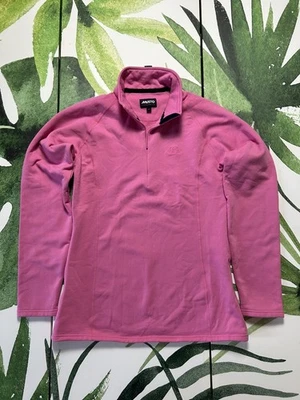 Chaqueta ajustada Musto Fleece para mujer UK 12 rosa 1/4 cremallera PolarTec Bodywarmer con cuello Foto 1 de 4