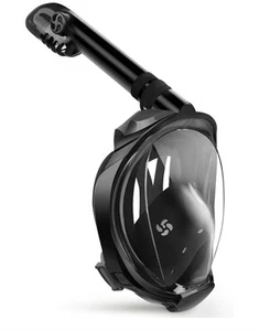 GREATEVER G2 FULL FACE BLACK FULL FACE SNORKEL SIZE S/M - NEW OPEN BOX - Bild 1 von 6