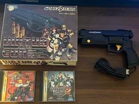 Sega Saturn lot of 2 VIRTUA GUN (1 BOX), VIRTUA GUN, VIRTUA COP, VIRTUA COP 2