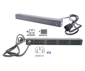 APC Basic Rack 3,68kVA PDU - 1HE - INPUT: IEC-320 C20, OUTPUT: 12 x IEC 320-C13 - Bild 1 von 1
