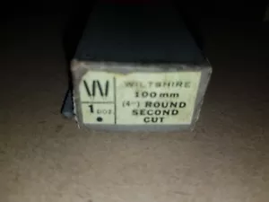 12x (1 dozen) WILTSHIRE Hand Files 4" (100mm) ROUND second cut Made in Australia - Picture 1 of 2