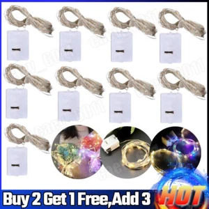 10PCS Bottle Fairy String Lights Battery Christmas Wedding Party Decor 2m 20LED - Picture 1 of 29