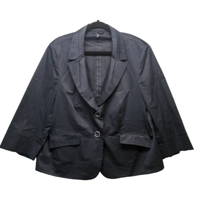 Chaqueta Mujer BASLER XL (16-18) Informal Oficina Azul Marino Tejida Solapa Bolsillos Talla Foto 1 de 4