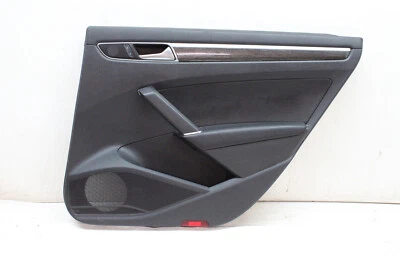 VW Passat 2016 panel de puerta trasera derecha cuero madera moldura OEM 12 13 14 15 16 Foto 1 de 4