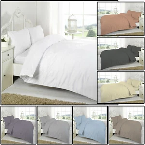 Juego de funda de edredón de flannelette edredón térmica 100 % algodón funda de almohada - Imagen 1 de 5