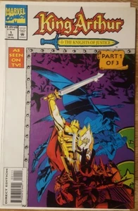 Marvel Comics King Arthur and The Knights of Justice #1 Dec 1993 Direct Edition - Picture 1 of 3
