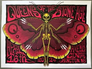 Queens of the Stone Age Poster 4/16/2024 Moncton NB signiert & nummeriert #/35 - Bild 1 von 1