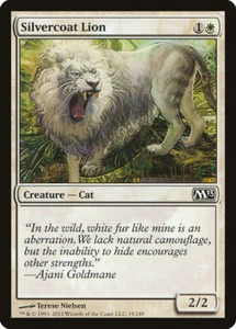 MTG Silvercoat Lion Magic 2013 Core Set 035/249 Regular Common Near Mint NM - Bild 1 von 1
