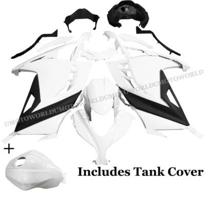 Unpainted Fairing Kit w/Tank Cover For Kawasaki Ninja 300 EX300 2013-2017 14 15 - Изображение 1 из 4